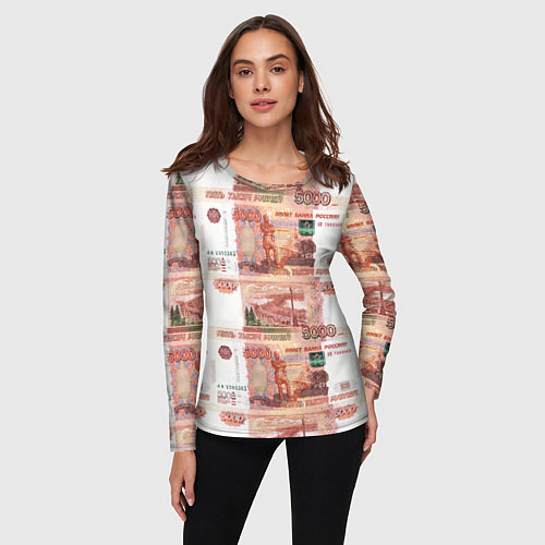Женский лонгслив 5 000 рублей / 3D-принт – фото 3