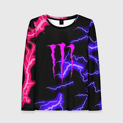 Женский лонгслив Monster energy неоновый шторм