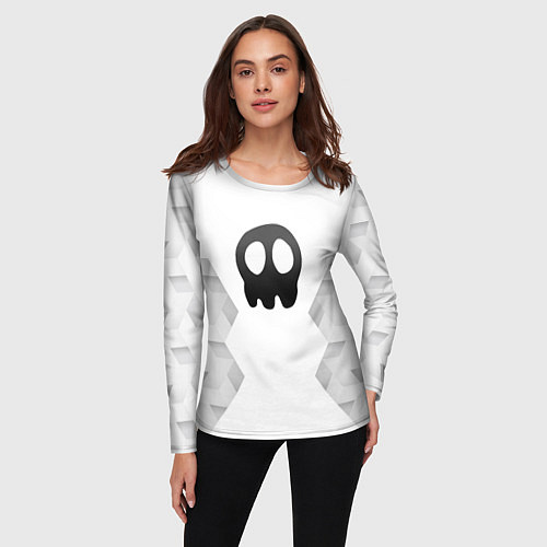 Женский лонгслив Babymetal white poly / 3D-принт – фото 3