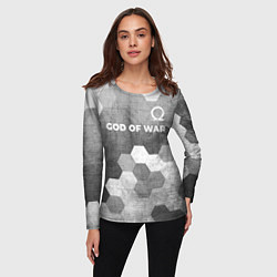 Лонгслив женский God of War - grey gradient посередине, цвет: 3D-принт — фото 2