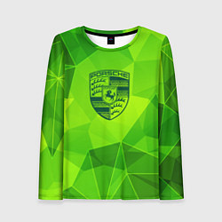 Лонгслив женский Porsche green poly, цвет: 3D-принт