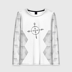 Лонгслив женский Megadeth white poly, цвет: 3D-принт