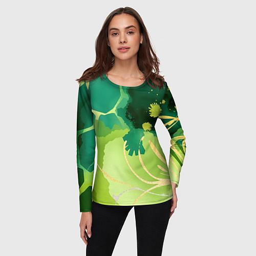 Женский лонгслив Вдохновленный природой / 3D-принт – фото 3