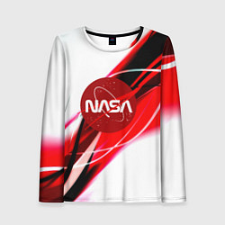 Женский лонгслив Nasa абстрактные полосы