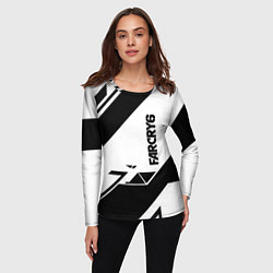 Лонгслив женский Farcry6 геометрия полосы, цвет: 3D-принт — фото 2