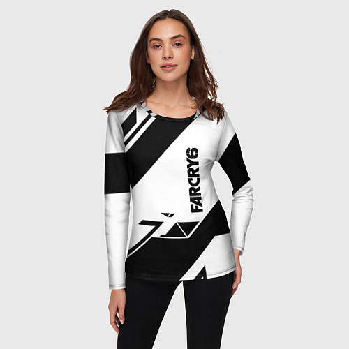 Женский лонгслив Farcry6 геометрия полосы / 3D-принт – фото 3