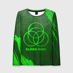 Лонгслив женский Elden Ring - green gradient, цвет: 3D-принт