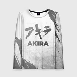 Лонгслив женский Akira - white gradient, цвет: 3D-принт