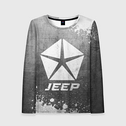 Лонгслив женский Jeep - grey gradient, цвет: 3D-принт