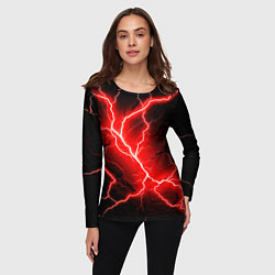 Лонгслив женский Lightning, цвет: 3D-принт — фото 2