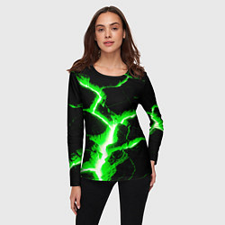Лонгслив женский Разлом, цвет: 3D-принт — фото 2