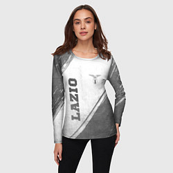 Лонгслив женский Lazio - white gradient вертикально, цвет: 3D-принт — фото 2