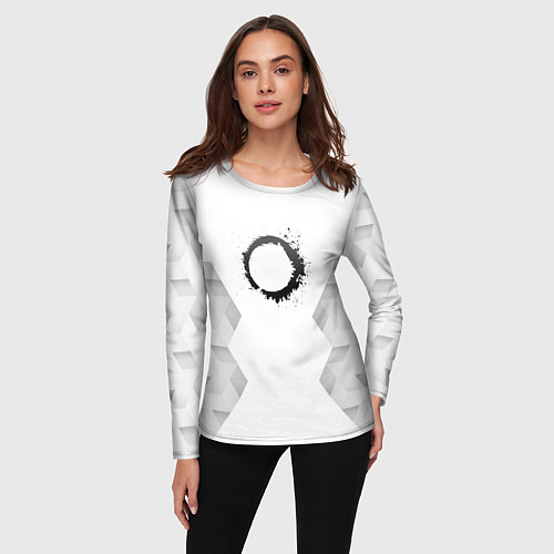 Женский лонгслив The Callisto Protocol white poly / 3D-принт – фото 3