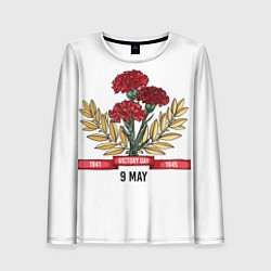 Лонгслив женский 9 Мая victory day, цвет: 3D-принт