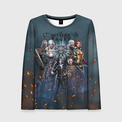 Лонгслив женский Ведьмак герои, цвет: 3D-принт