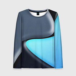 Лонгслив женский Разноцветный, цвет: 3D-принт