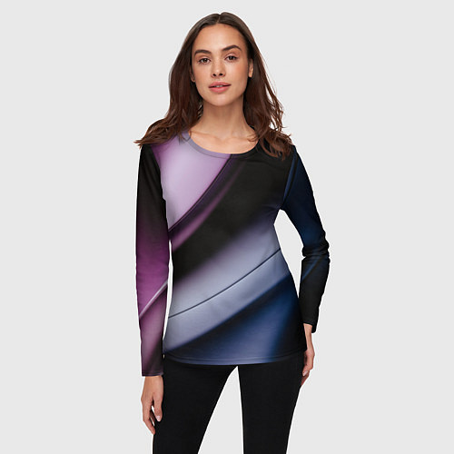 Женский лонгслив Multicoloured / 3D-принт – фото 3