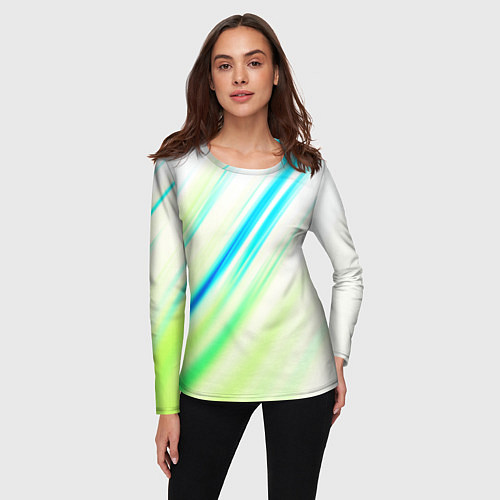 Женский лонгслив Multicolored / 3D-принт – фото 3