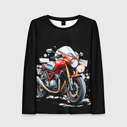 Лонгслив женский Red Moto, цвет: 3D-принт
