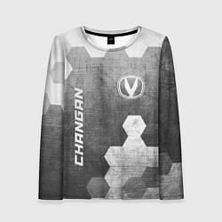 Женский лонгслив Changan - grey gradient вертикально