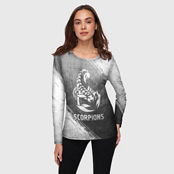 Лонгслив женский Scorpions - grey gradient, цвет: 3D-принт — фото 2