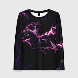Женский лонгслив Lightning pink glow