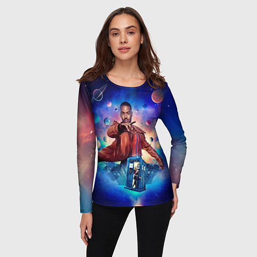 Женский лонгслив Доктор Кто Шути Гатва / 3D-принт – фото 3