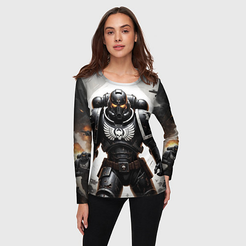 Женский лонгслив Warhammer 40k космодесант / 3D-принт – фото 3
