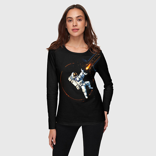 Женский лонгслив Маг в открытом космосе / 3D-принт – фото 3