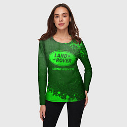 Лонгслив женский Land Rover - green gradient, цвет: 3D-принт — фото 2