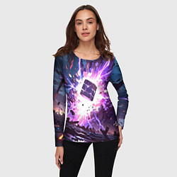 Лонгслив женский Магический куб, цвет: 3D-принт — фото 2