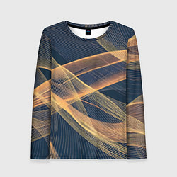 Женский лонгслив Световые волны