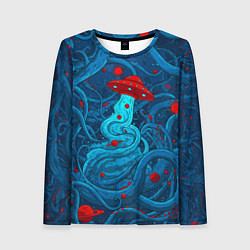 Лонгслив женский Контакт с хаосом, цвет: 3D-принт