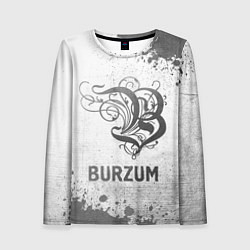 Женский лонгслив Burzum - white gradient