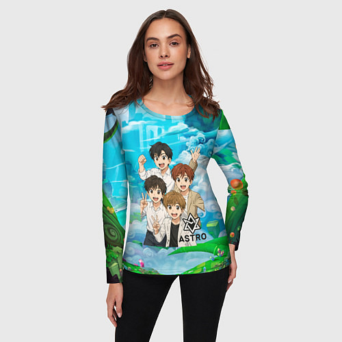 Женский лонгслив Astro в аниме стиле / 3D-принт – фото 3