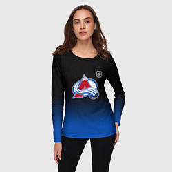 Лонгслив женский Колорадо Эвеланш - градиент, цвет: 3D-принт — фото 2