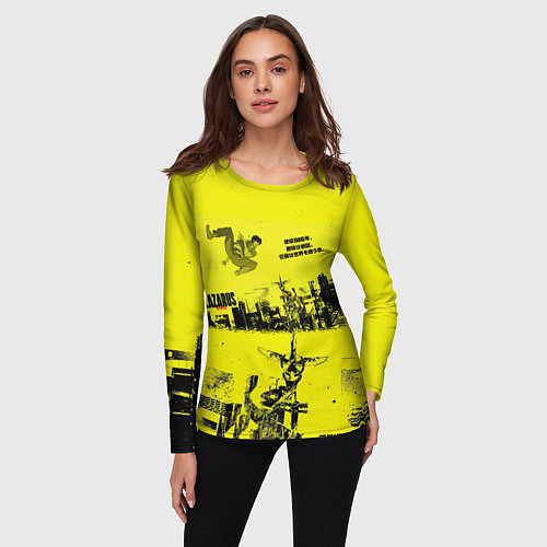 Женский лонгслив Лазарь аниме обложка / 3D-принт – фото 3