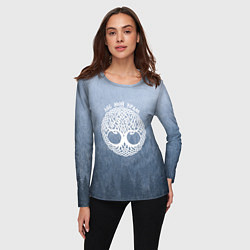 Лонгслив женский Лес мой храм древо миров - кельтское тату, цвет: 3D-принт — фото 2