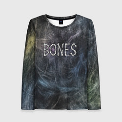 Лонгслив женский Bones из костей, цвет: 3D-принт