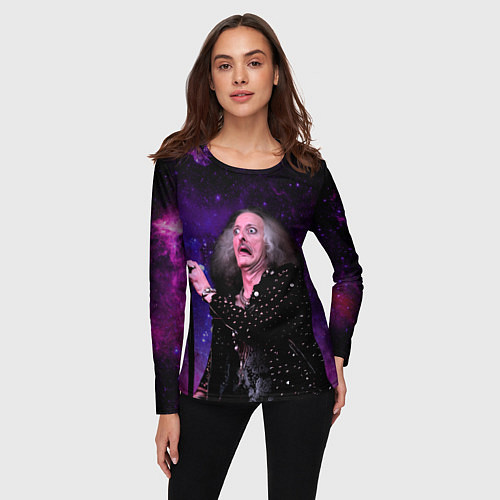 Женский лонгслив Бобби Либлинг - Рокер с выпученными глазами / 3D-принт – фото 3