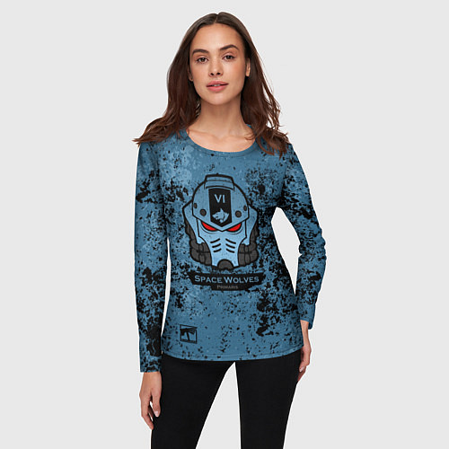 Женский лонгслив Примарис - Космические Волки / 3D-принт – фото 3