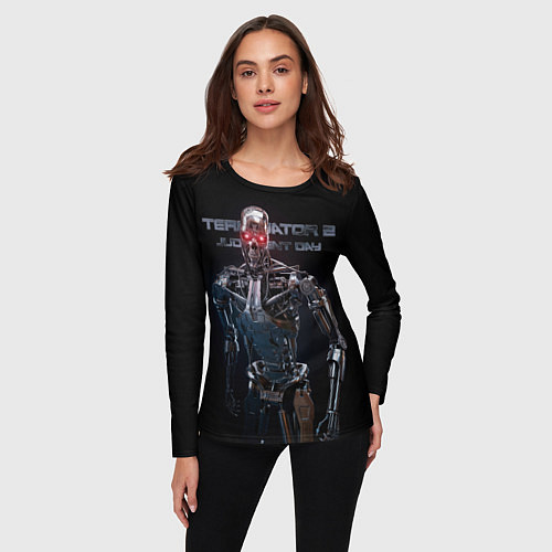 Женский лонгслив T-800 / 3D-принт – фото 3