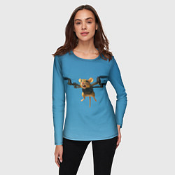 Лонгслив женский Маусини Кводрокоптини мем, цвет: 3D-принт — фото 2