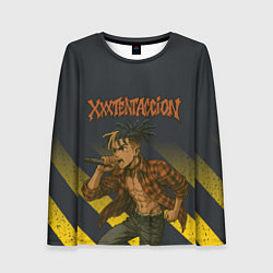 Лонгслив женский XXXTentacion с микрофоном в аниме стиле, цвет: 3D-принт