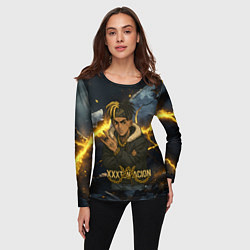 Лонгслив женский XXXTentacion мультяшный стиль, цвет: 3D-принт — фото 2