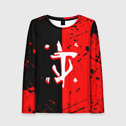 Лонгслив женский Doom текстура краски, цвет: 3D-принт