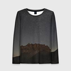 Женский лонгслив Массив Метеген под звездами