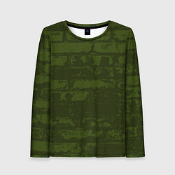 Лонгслив женский Кирпичная стена, цвет: 3D-принт