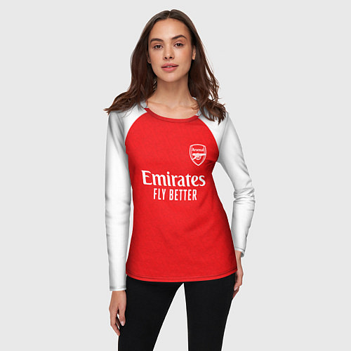 Женский лонгслив Анри домашняя форма Арсенал 2025 2026 / 3D-принт – фото 3