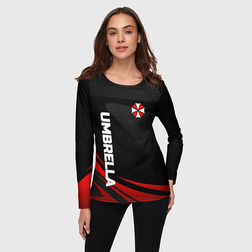 Женский лонгслив Umbrella - спорт / 3D-принт – фото 3